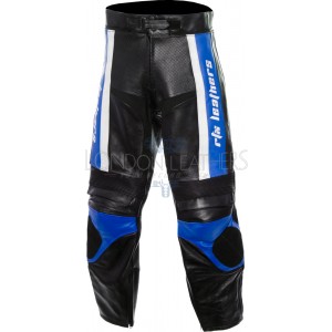 RTX TITAN Blue Motorcycle Leather Trouser Pant